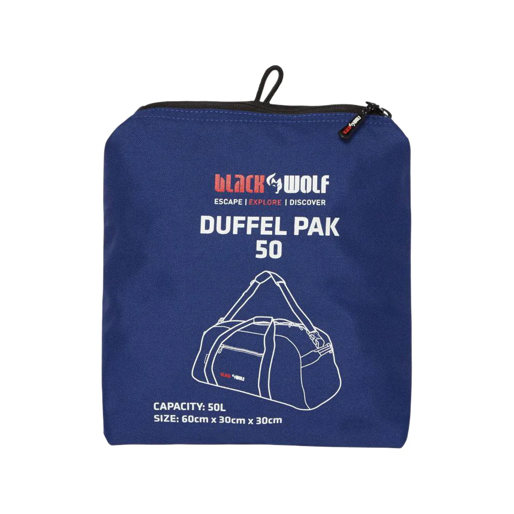 Black Wolf Duffelpack 50 Duffle Bag - Image 5