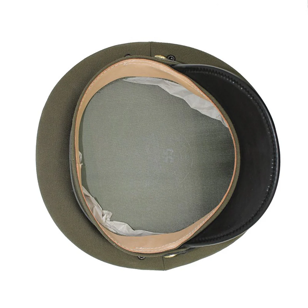 Original Czech Military Peak Cap Khaki - Image 3