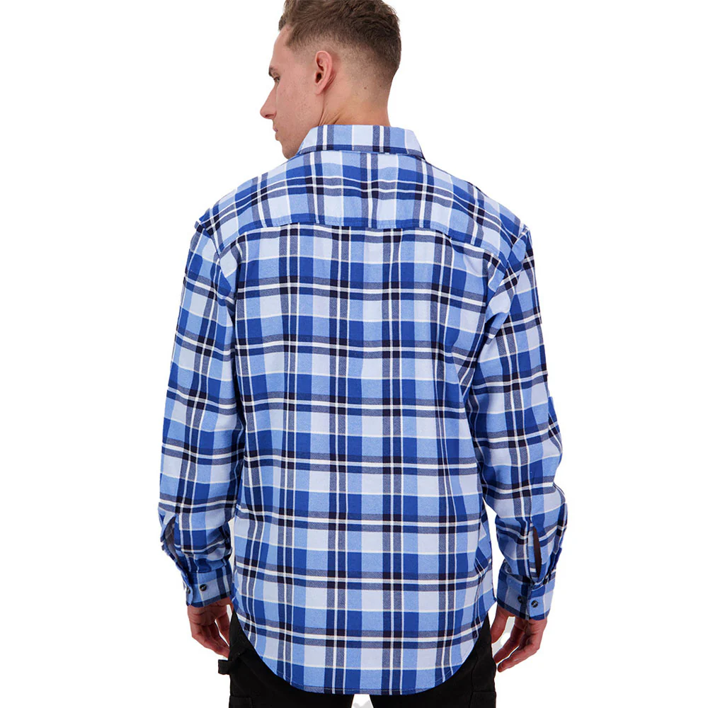 Swanndri Men's Egmont Half Button Shirt Arctic - Image 3