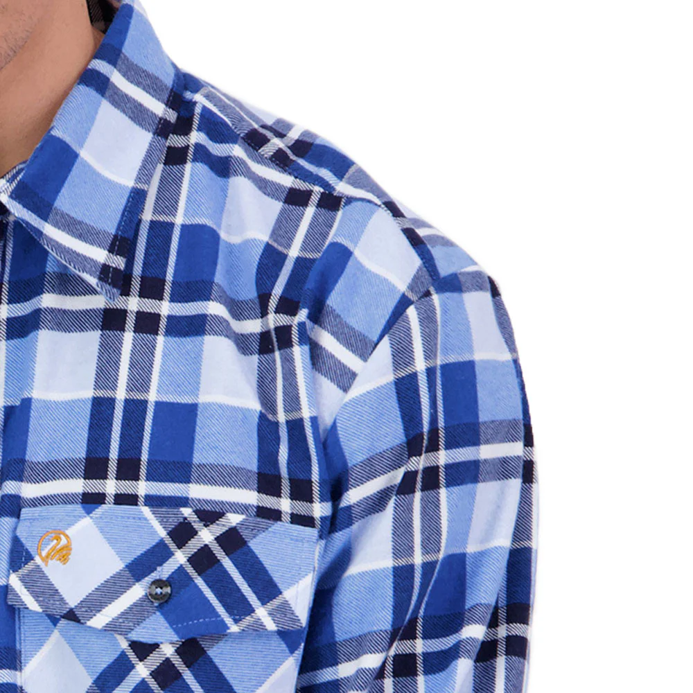 Swanndri Men's Egmont Half Button Shirt Arctic - Image 4