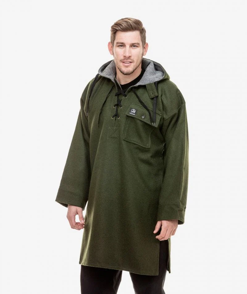 Swanndri Men's Original Wool Bushshirt with Lace-up front - Image 5