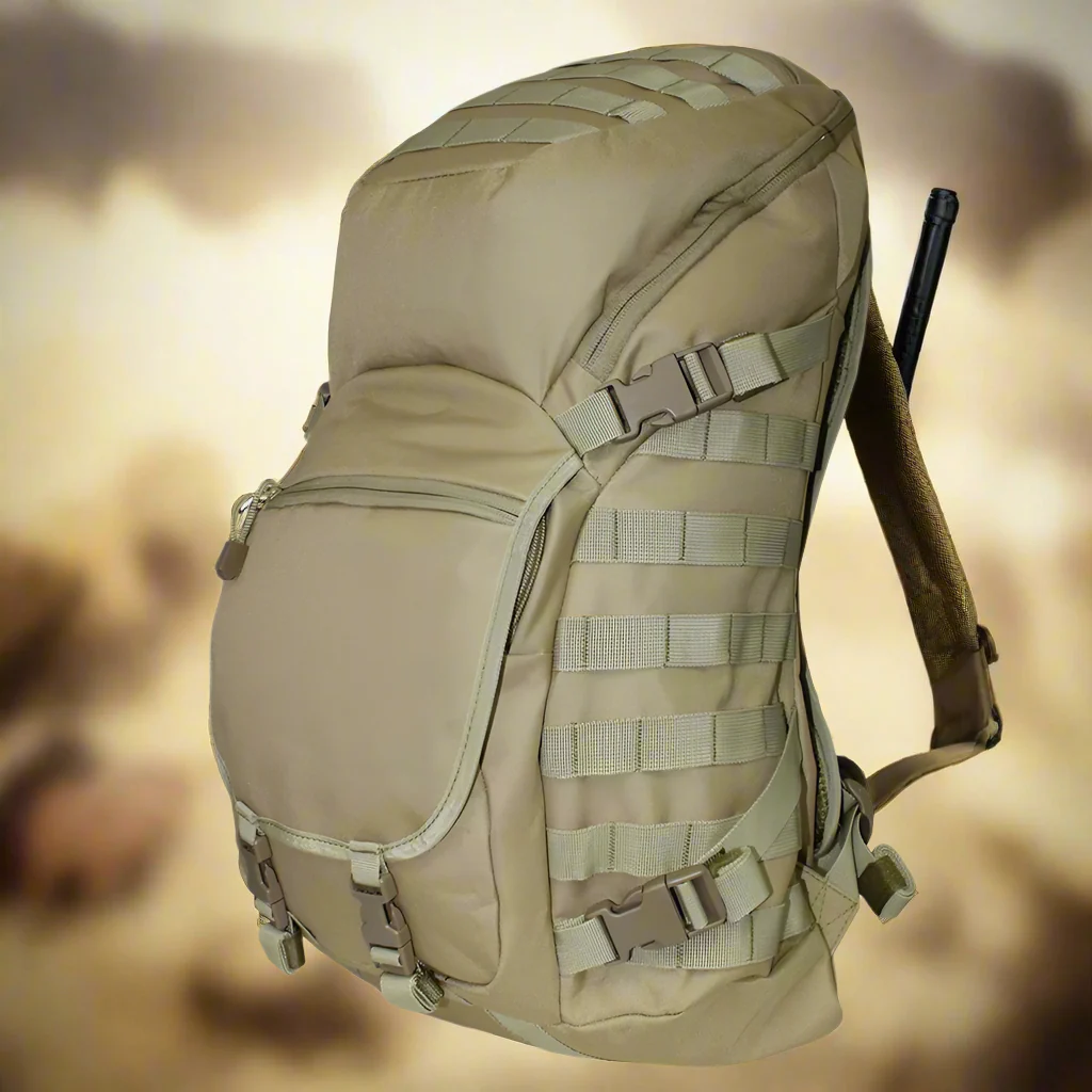 Tactical Military Molle Short Range Backpack Tan - Image 3