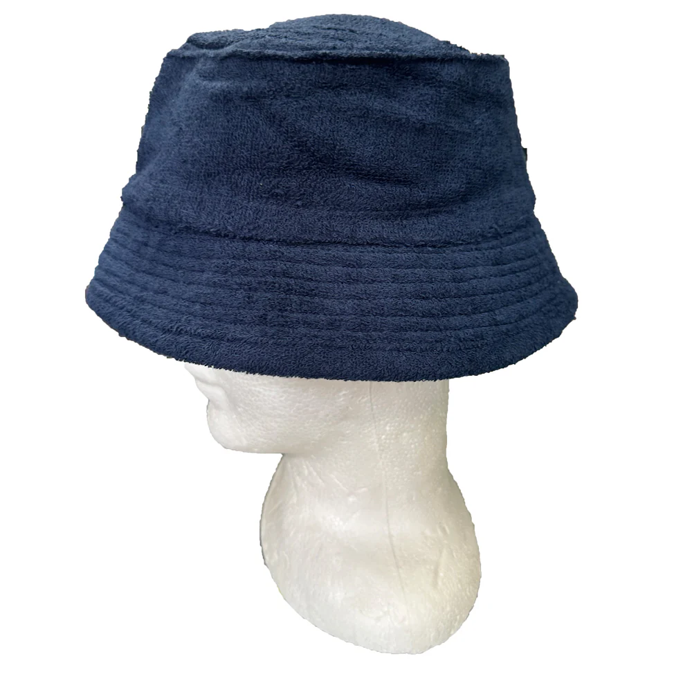 Terry Towelling Hat Navy - Image 3