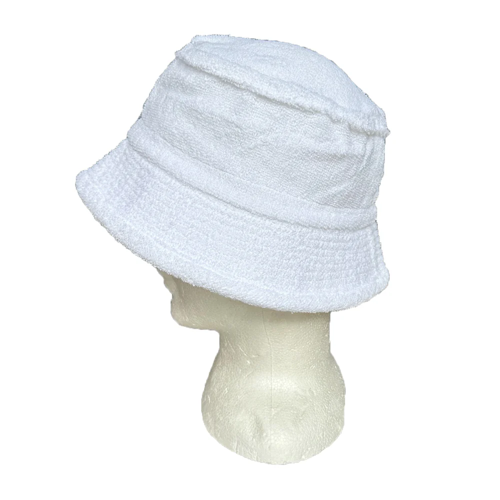Terry Towelling Hat White - Image 3